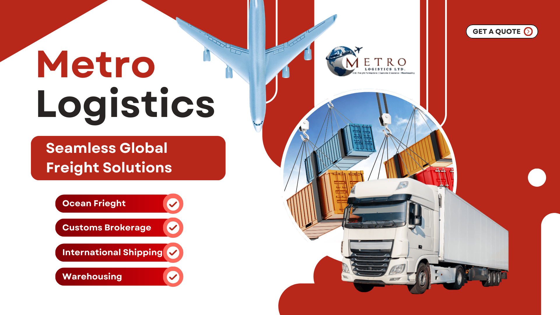 Metro Logistic Web Banner Desktop (1920 x 1080 px)